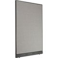 Global Equipment Interion    Electric Office Partition Panel, 48-1/4"W x 76"H, Gray 238638EGY